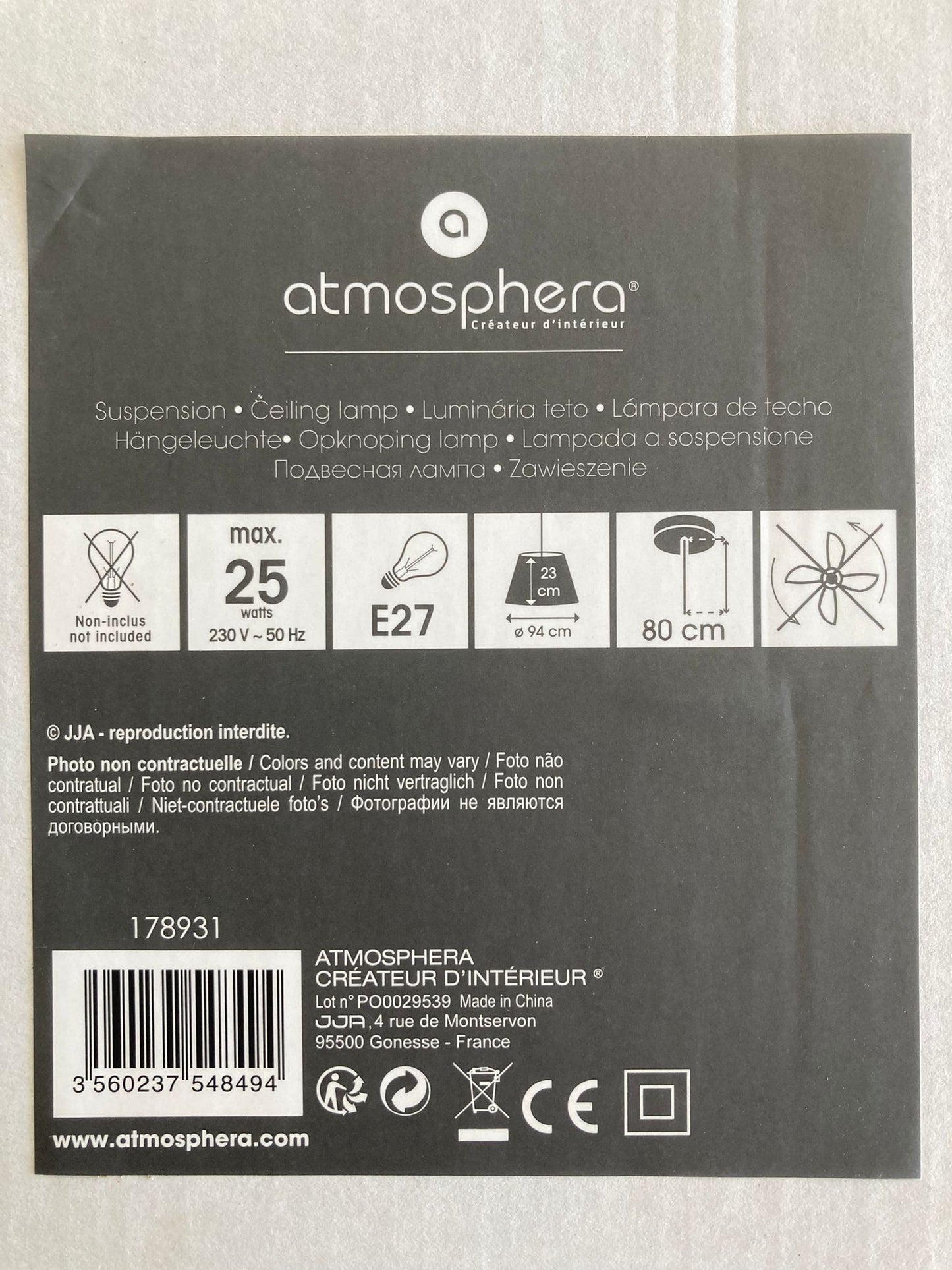 Hanglamp Cuba met sierpropeller